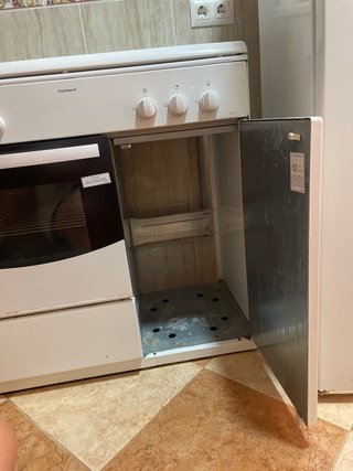 Cocina de gas blanca Corbero