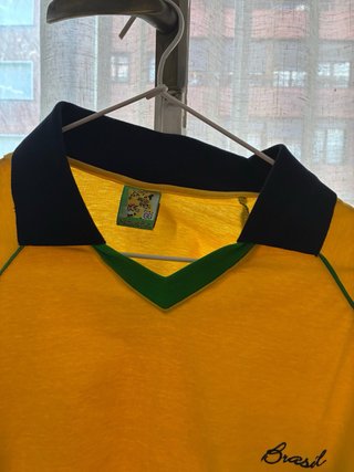 Polo Brasil Vintage Retro Amarillo