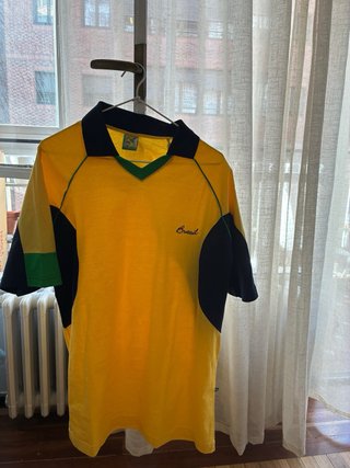 Polo Brasil Vintage Retro Amarillo