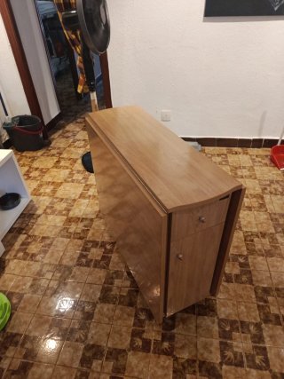 Largo145 ancho alto 75/76 mesa plegada largo33a90