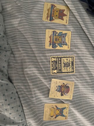 Cartas Pokémon Doradas Metálicas 5€ cada una