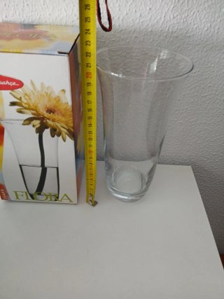 Jarrón de cristal Paşabahçe Flora