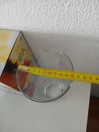 Jarrón de cristal Paşabahçe Flora