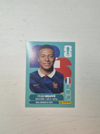 Cromo Kylian Mbappé Mundial 2026 panini