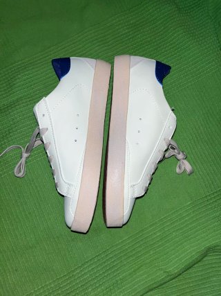 Golden Goose Superstar Zapatillas Blancas Azul