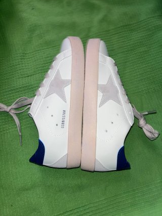 Golden Goose Superstar Zapatillas Blancas Azul