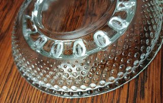 Set 3 piattini vetro vintage anni '60/'70