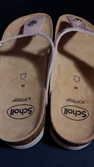 Sandalias Scholl charol rosa
