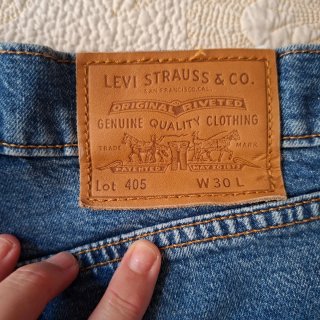 Vaquero corto Levi's azul