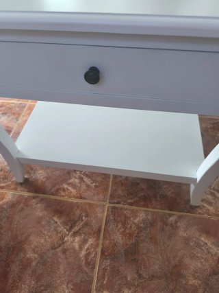Mesa de centro cristal y madera