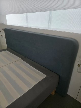 Cama Matrimonio Ikea Espevar Gris.