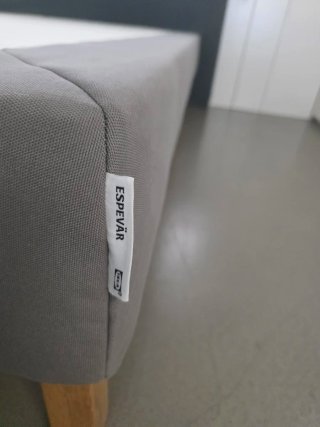 Cama Matrimonio Ikea Espevar Gris.
