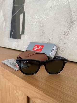 Gafas de Sol Ray-Ban Wayfarer Polarizadas Negras