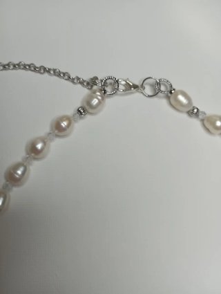 Collar de perlas naturales hecho a mano