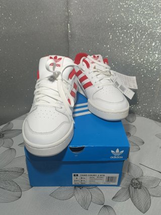Zapatillas Adidas Blancas y Rojas Nuevas