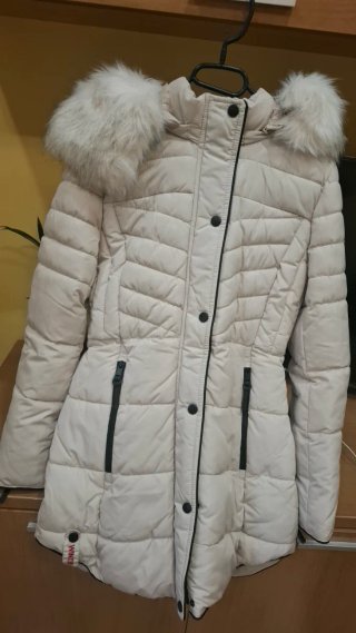 Abrigo beige talla S