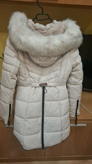 Abrigo beige talla S
