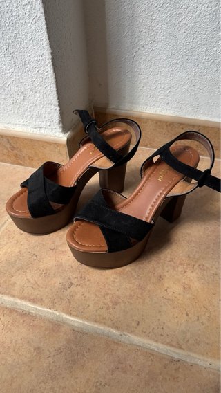 Sandalias de plataforma negras - 37
