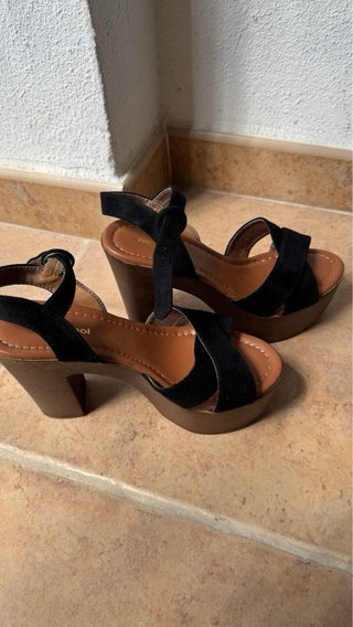 Sandalias de plataforma negras - 37