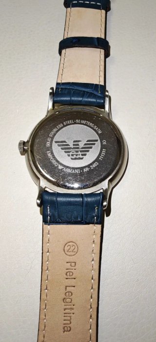 Reloj Emporio Armani Azul y Plata