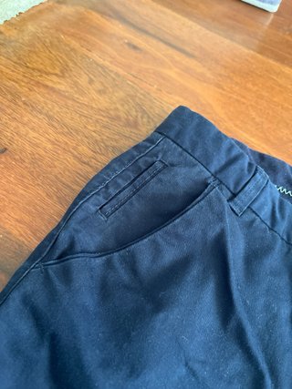 Pantalones Zara Azul Marino Talla 10