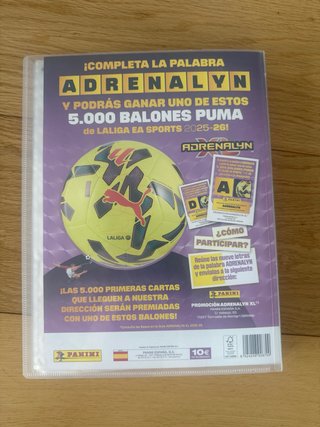Álbum vacío Panini Adrenalyn LaLiga 2025-26