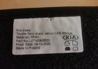 Alfombrillas Kia Ceed MK3 Nuevas
