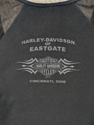 Harley Davidson Camiseta Tirantes Negra Gothic