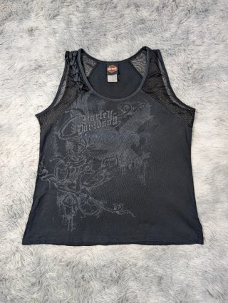 Harley Davidson Camiseta Tirantes Negra Gothic