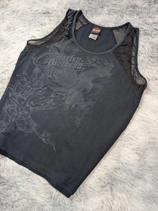 Harley Davidson Camiseta Tirantes Negra Gothic