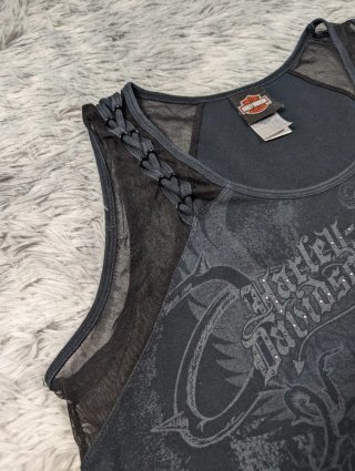 Harley Davidson Camiseta Tirantes Negra Gothic