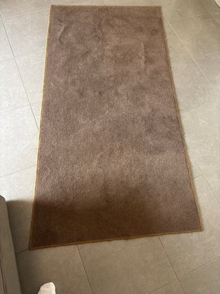 Alfombra marrón 195x100 cm