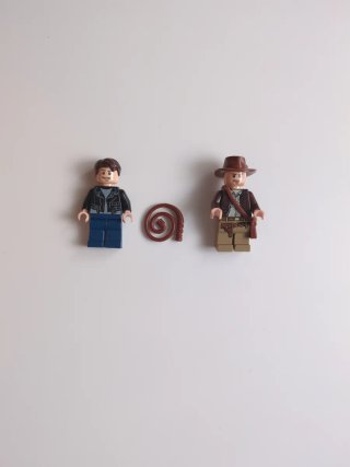 Lego Indiana Jones y Mutt Williams Minifiguras