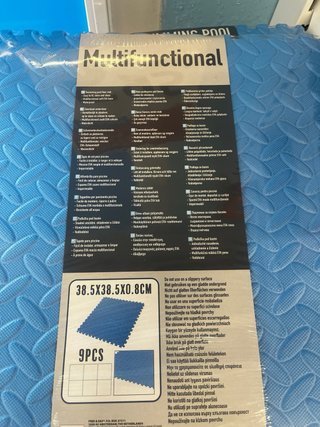 9 Piezas Protector Suelo Piscina 38.5cm