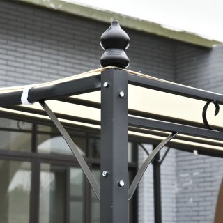 Cenador Jardín 3x3m con Toldo Beige