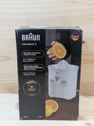 Exprimidor Braun CJ3050 BK 60W Antigoteo