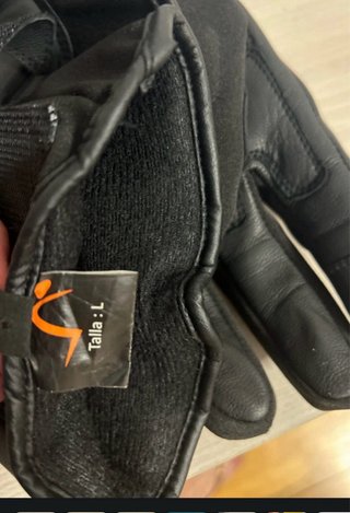 Guantes de motorista negros