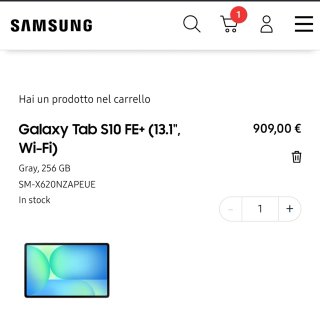 Samsung Galaxy Tab S10 FE+ 5G + Cover