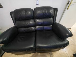 Sofá de 2 plazas en piel REGALO