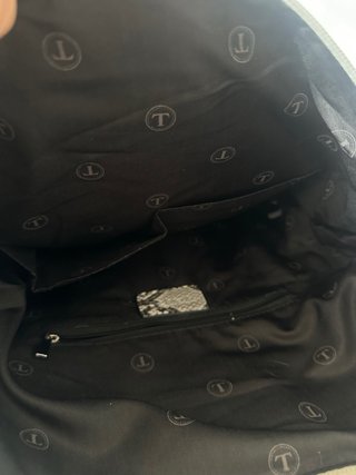 Borsa pitone con anello e tracolla