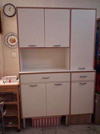 Mueble auxiliar cocina blanco madera
