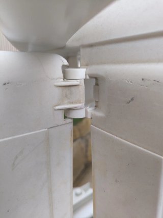 Tumbona de plástico blanca
