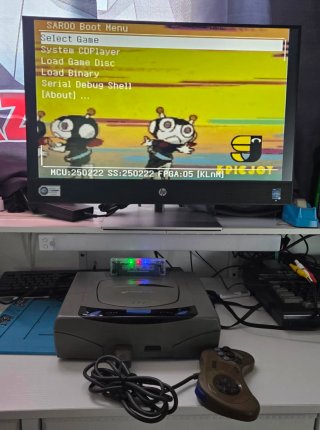 Sega Saturn Japonesa 60Hz lista para SAROO
