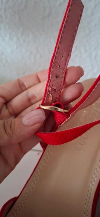 Sandalias rojas de plataforma