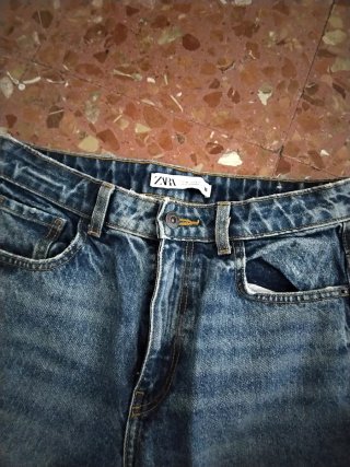 Pantalón vaquero azul Talla 38 Mujer