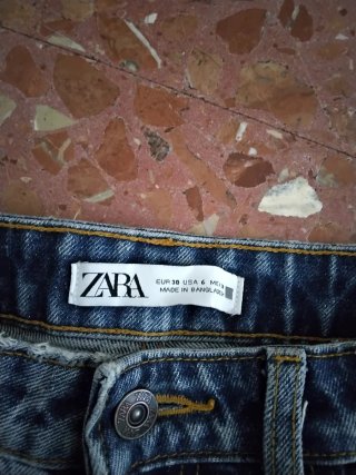 Pantalón vaquero azul Talla 38 Mujer