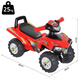 Quad Giocattolo per Bambini con Clacson, Musica e