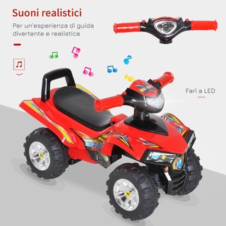 Quad Giocattolo per Bambini con Clacson, Musica e