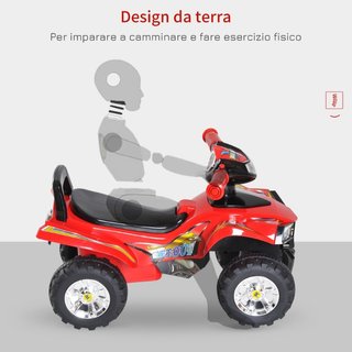 Quad Giocattolo per Bambini con Clacson, Musica e