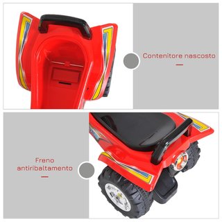 Quad Giocattolo per Bambini con Clacson, Musica e